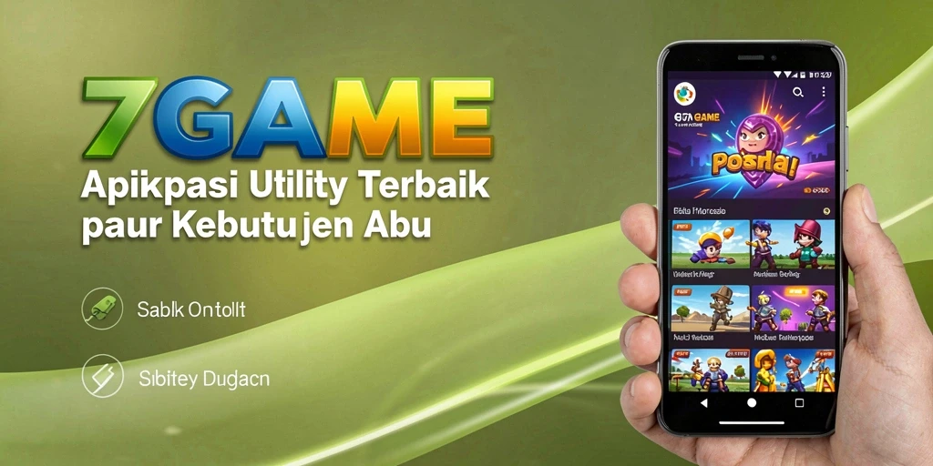 Tampilan antarmuka utama 7GAME yang sederhana dan fungsional.