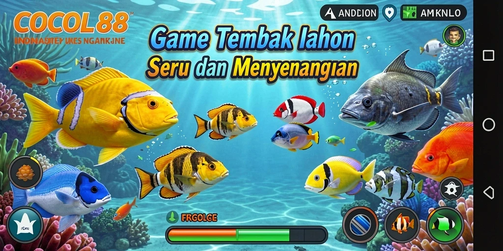 Tampak serunya gameplay Tembak Ikan di COCOL88.