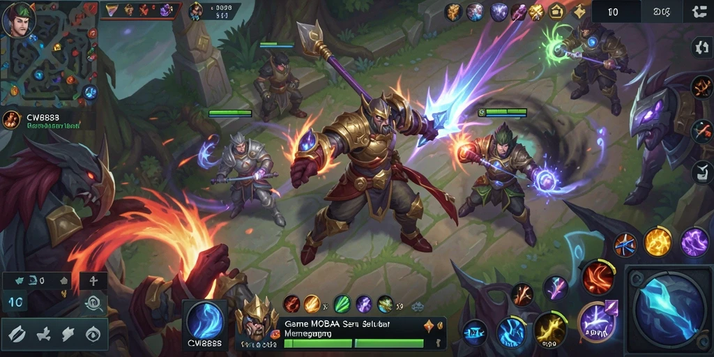 Screenshot gameplay CW8888 yang menunjukkan aksi pertempuran yang mendebarkan.