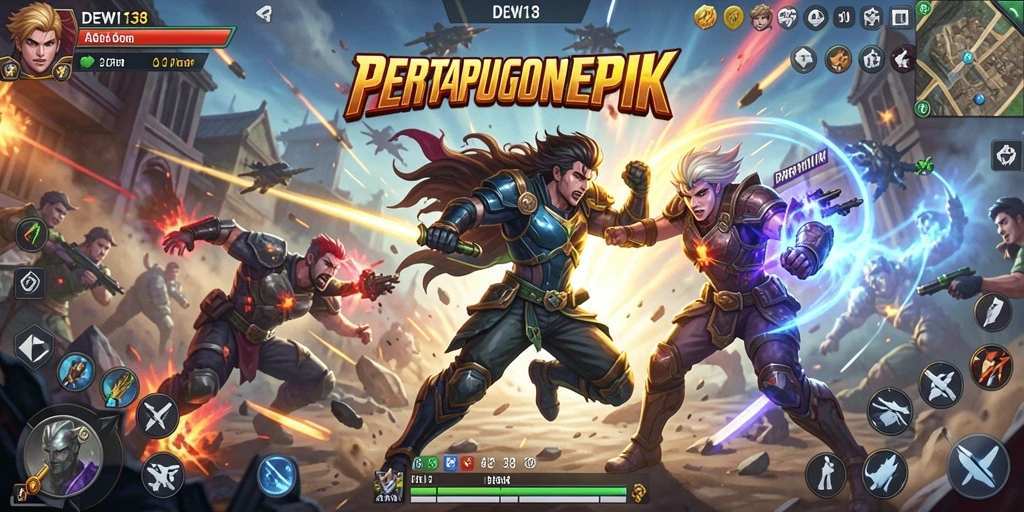 Tangkapan layar DEWI138 menampilkan aksi pertarungan yang intens dan memukau.