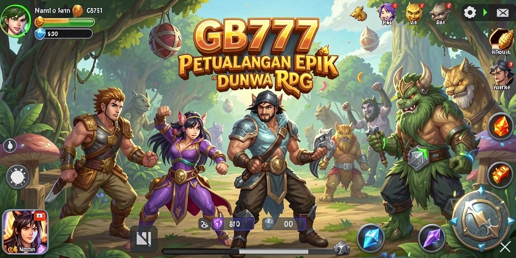 Tampilan menarik dari gameplay RPG GB777 yang mendebarkan.