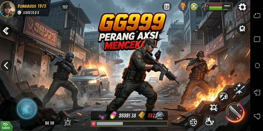 Screenshot gameplay GG999 menampilkan aksi seru dan grafis mengesankan.