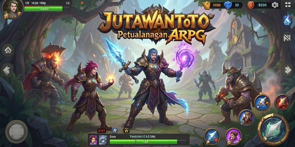 Tampilan dinamis dari gameplay JUTAWANTOTO yang memikat.