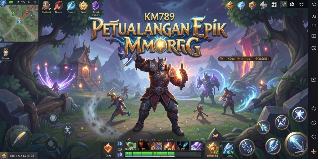 Screenshot gameplay KM789 yang menunjukkan aksi pertempuran yang mendebarkan.