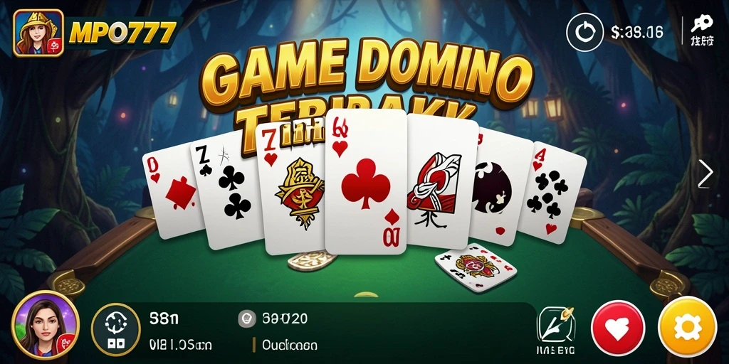 Tampilan seru gameplay Domino dari MPO777 yang mengasyikkan.