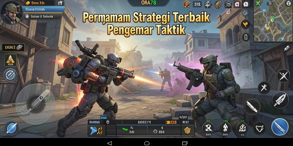 Screenshot ORA78 menampilkan strategi yang mendebarkan di medan perang.