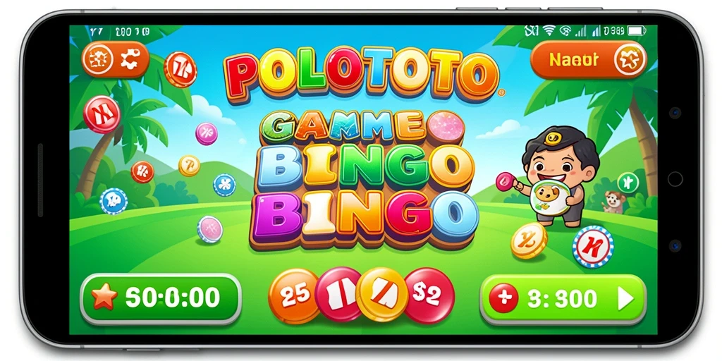 Tampilan gameplay seru dalam POLOTOTO menunjukkan kebisingan dan keseruan Bingo.