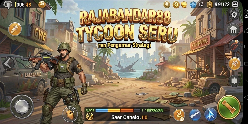 Screenshot gameplay RAJABANDAR88 yang menampilkan strategi bisnis.