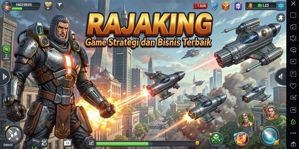 Tampilan gameplay menarik dari RAJAKING yang menantang.
