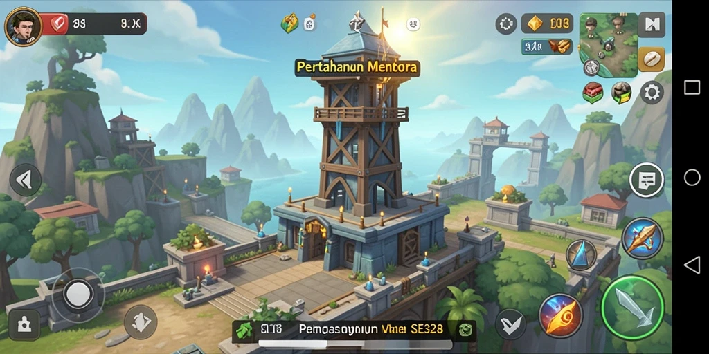 Gameplay seru SE328 dengan menara pertahanan yang dinamis.