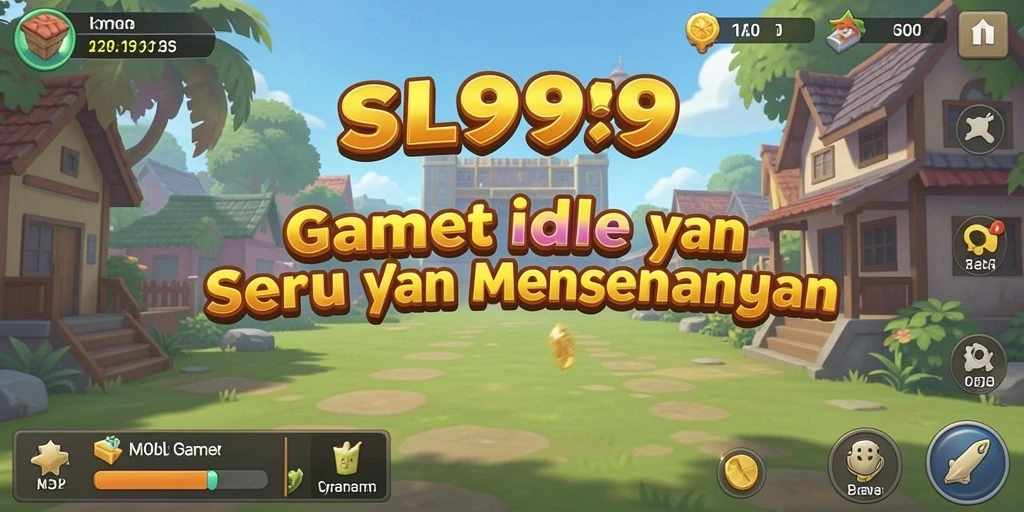 Screenshot gameplay SL999 yang menunjukkan karakter dan sumber daya yang menarik.