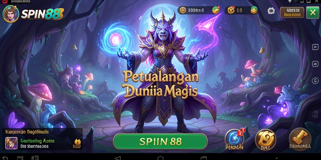 Tampilan gameplay SPIN88 yang menakjubkan dan penuh petualangan.