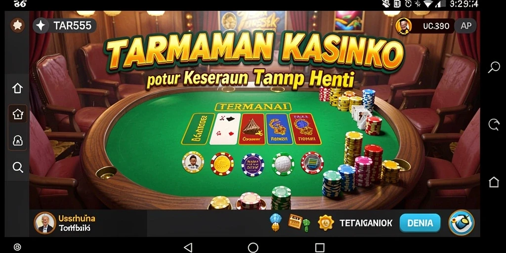 Gameplay TAR555 yang mendebarkan dalam suasana Kasino yang realistis.