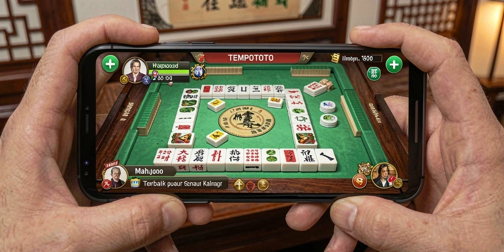 Tampilan gameplay Mahjong yang menarik dari TEMPOTOTO.