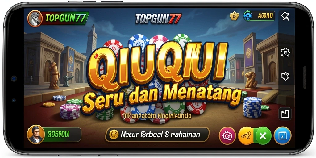 Tampilan gameplay QiuQiu yang seru dan menantang.